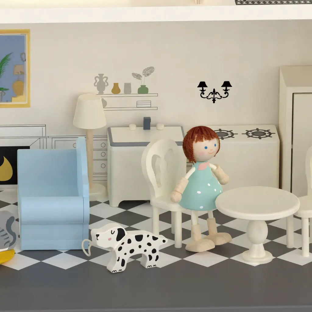 DIY Wooden Vintage Dollhouse
