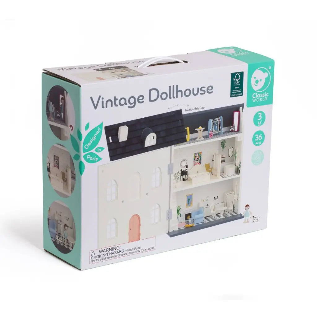 DIY Wooden Vintage Dollhouse
