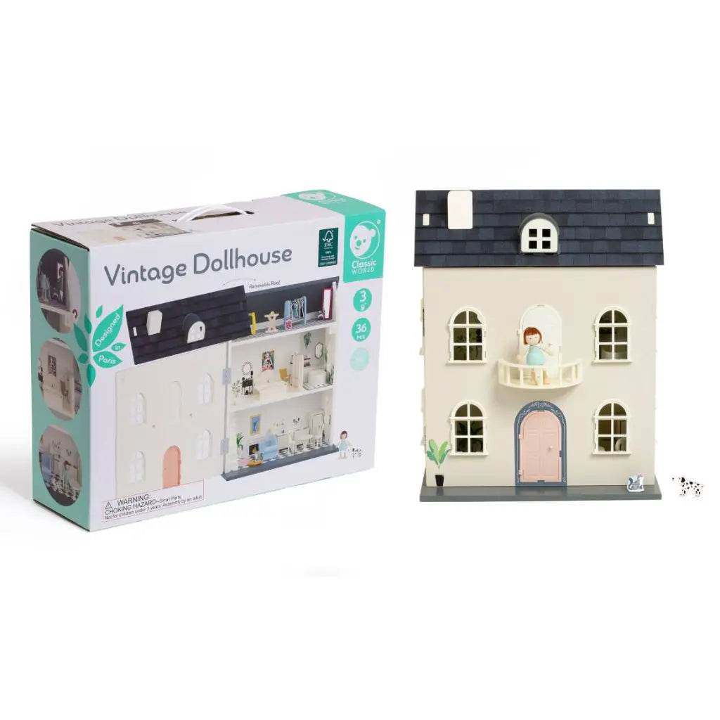 DIY Wooden Vintage Dollhouse