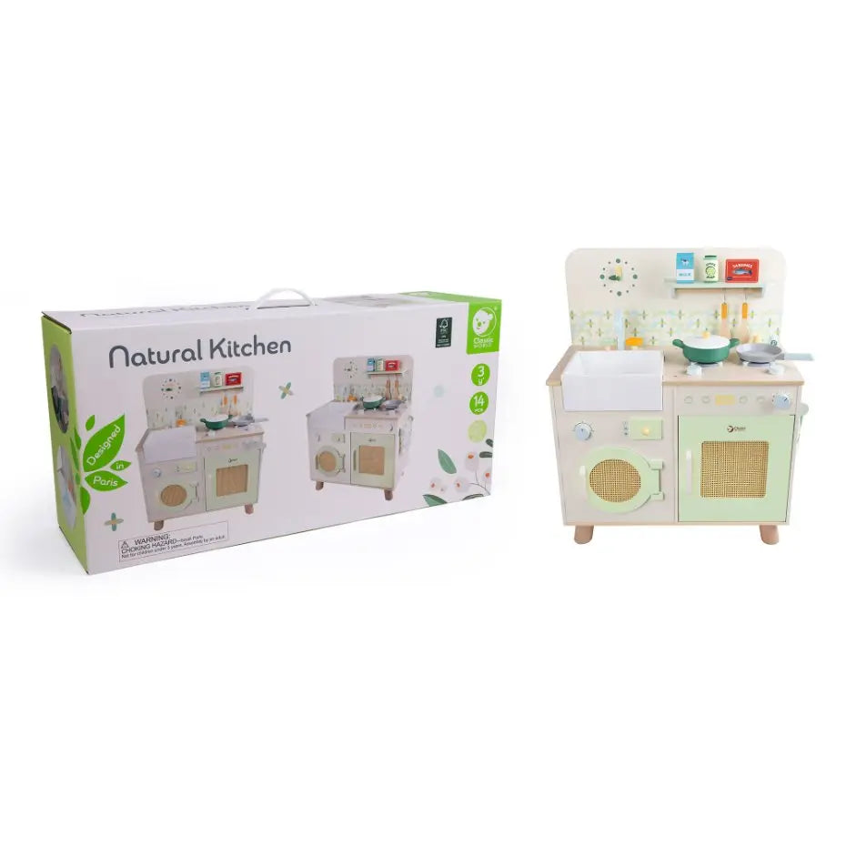 Wooden Realistic Kitchen Set 14 pcs