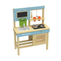 Wooden Realistic Outdoor Kitchen Set