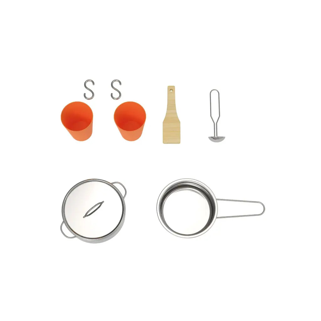 Wooden Realistic Outdoor Kitchen Set