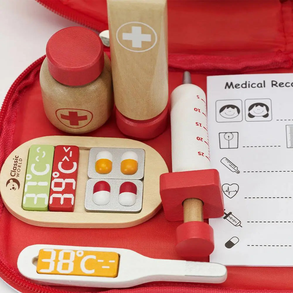 Wooden Doctor Playset