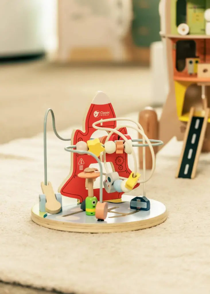 Wooden Space Rocket Playset