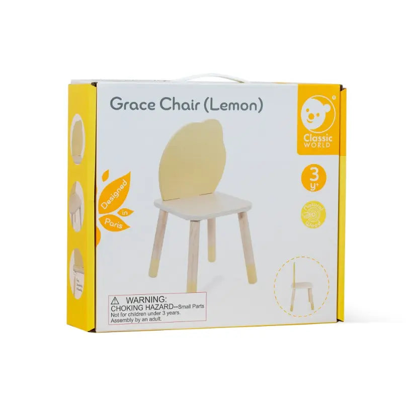 Grace Lemon Wooden Chair