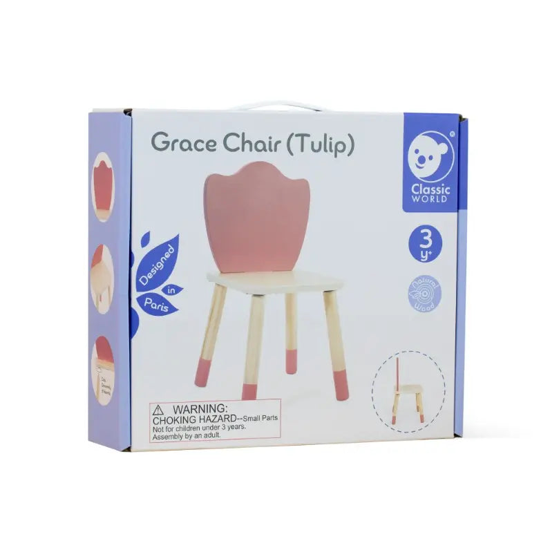 Grace Tulip Wooden Chair