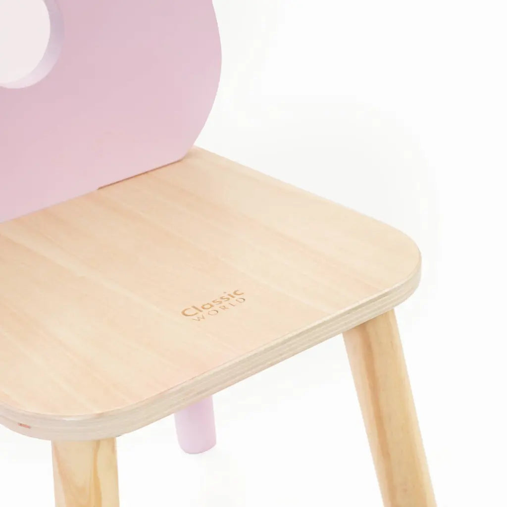 Grace Flower Wooden Chair